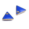 PS110238258 PAX 5 sequins médaillons émaillés Triangle petit modèle biface Beige 5mm Base doré