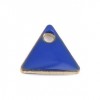 PS110238260 PAX 5 sequins médaillons émaillés Triangle petit modèle biface Bleu Roi 5mm Base doré