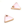 PS110238254 PAX 5 sequins médaillons émaillés Triangle petit modèle biface Bleu Rose Pale 5mm Base doré