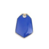 PS110238244 PAX 5 sequins médaillons émaillés Polygone biface Bleu Roi Base doré