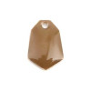 PS110238237 PAX 5 sequins médaillons émaillés Polygone biface Beige Base doré