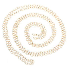 PS1132551 PAX 5m Chaine maille Forçat Or Pale 4 par 3mm