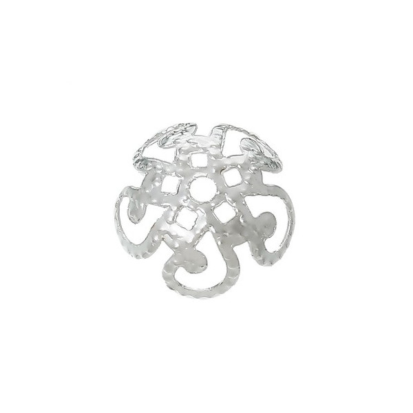 PS1146970 PAX 200 coupelles calottes caps filigrane Argent Vif 10mm