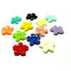 Apprêt 10 cabochons fleur Résine PB362 Fleur multicolores