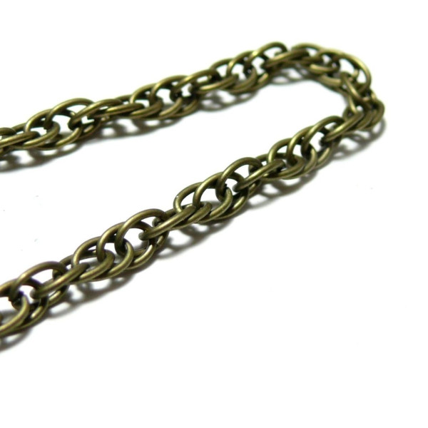 PCHP004Y PAX 4 mètres chaine double maille métal couleur Bronze