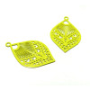 AE111425 Lot de 4 Estampes pendentif connecteur filigrane Multi Etoile Bleu Electrique 20mm