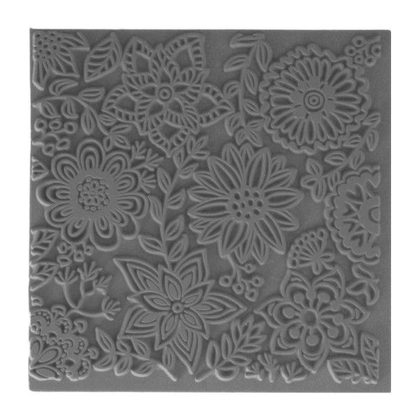 Plaque de Texture Blossoms pour Pate Fimo, Sculpey Cernit CE95016