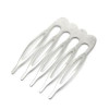 S1115509 PAX: 30 Peignes a Cheveux Argent Platine, Accessoire Cheveux 39 par 26mm