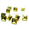 lot de 50 clous rivet 9mm pyramide carré à griffe OR