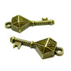 Lot de 20 pendentifs clé bronze métal couleur Bronze 187676-31