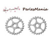 pendentifs, breloque STEAMPUNK, ENGRENAGE metal couleur Argent Platine