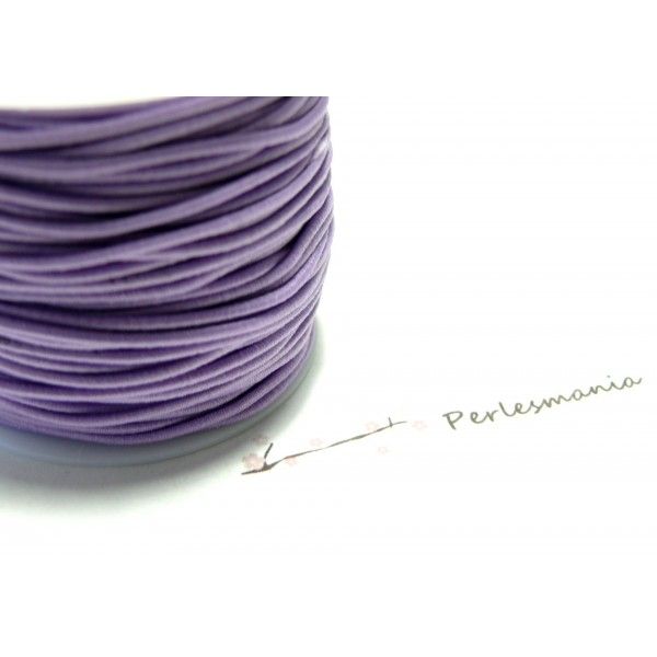 10 mètres élastique fil tressé 1,5mm violet clair ref15 
