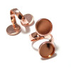 170420140753 PAX 5 supports bague 12mm Double Cabochons metal couleur Doré