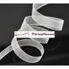 1 rouleau de 45 mètres ruban ORGANZA BLANC 10mm H11Y001