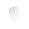 Estampes pendentifs Feuille Exotique Ajourées 42mm métal couleur Doré