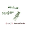 30 pièces pendentif multiconnecteur 6 anneaux 2B3265 barre vague Viel argent 
