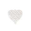 PS110239136 PAX 5 Estampes connecteur Coeur Ajouré métal couleur Argent Platine
