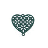 PS110239133 PAX 5 Estampes connecteur Coeur Ajouré métal couleur Vert
