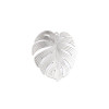 Estampes Feuille Montserrat 30mm métal couleur Argent Platine