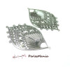 PAX 10 Pendentifs  Estampes 5cm Argent Platine S11102783