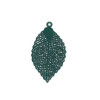 PS110239044 PAX 5 Estampes Grande feuille dentelle 39mm métal couleur Vert