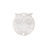 Estampes Connecteur Hibou Chouette 19mm – Métal Argent Platine