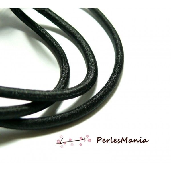 10 mètres élastique fil tressé 1,5mm noir
