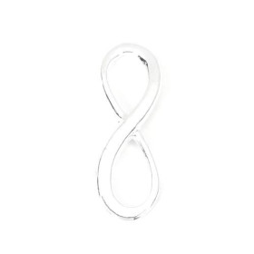Pendentifs Breloques Connecteurs Nœuds Infini Métal Argent Vif
