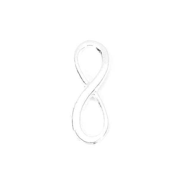 Pendentifs Breloques Connecteurs Nœuds Infini Métal Argent Vif