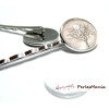 20 pièces: 10 supports de barrettes 16mm Argent platine ronde qualité et 10 cabochons 