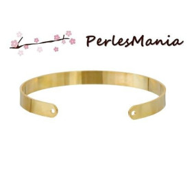 Supports bracelet Jonc Plat  DORE Qualité Cuivre