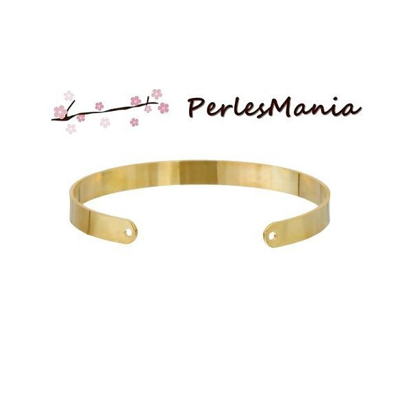 Supports Bracelet Jonc Plat 6mm Doré – Qualité Cuivre