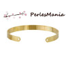 Supports bracelet Jonc Plat  DORE Qualité Cuivre
