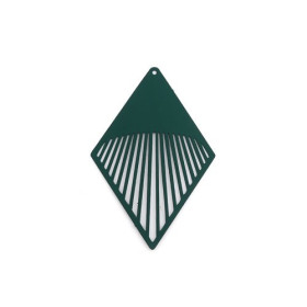 PS110239079 PAX 5 Estampes pendentif filigrane Grand Losange Vert