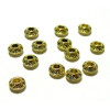 Pendentifs Perles Intercalaire Toupie Ethnique 6.5mm – Métal Or Antique
