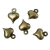pendentifs magnifique Petits Coeurs  10 mm cuivre couleur Bronze