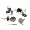 Supports de Boucle d'oreille Puce Clou 8mm – Métal Gun Métal