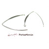 Paires de Boucles d'oreille dormeuses Cuivre couleur Argent Vif
