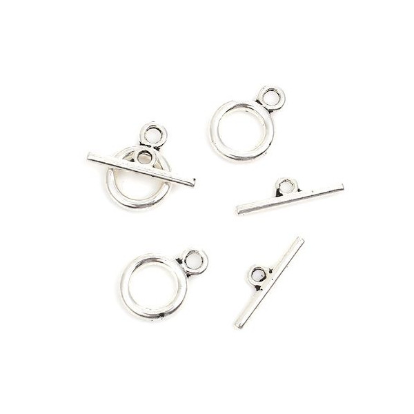 Sets Fermoirs T Toggle 22mm & 19mm – Argent Platine