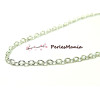 10 mètre Chaine Laiton  ARGENT VIF 4 par 3mm ref 293870-39 