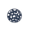 Estampes pendentif connecteur filigrane Multi papillons 20mm cuivre couleur Bleu Nuit