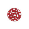 Estampes pendentif connecteur filigrane Multi papillons 20mm cuivre couleur Rouge