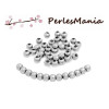Perles Intercalaire 5mm,  ACIER INOXYDABLE 304  finition Argenté