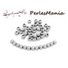 PAX: 100 perles Intercalaire 4mm ACIER INOXYDABLE S1181006