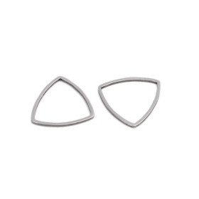 Pendentifs connecteur forme Triangulaire 16mm en Acier Inoxydable 304