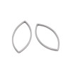 Lot de 5 ou 10 Pendentifs Connecteurs Navette 27 mm – Acier Inoxydable 304 Argenté