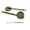 PAX 10 BARRETTES Bob Pin Pince a Cheveux Bronze Fleur 161115161037