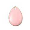 sequins médaillons style émaillés Biface GOUTTE 14mm Rose