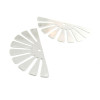 Estampes pendentif filigrane demi Soleil Eventail Argent Vif 18 par 35 mm