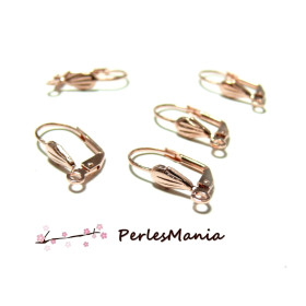 10 pieces Boucle d'oreille dormeuses coquille OR ROSE ID27376, DIY 